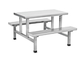 ランダムパターンのステンレス鋼のダイニングテーブルおよび椅子利用可能な任意のサイズ サプライヤー